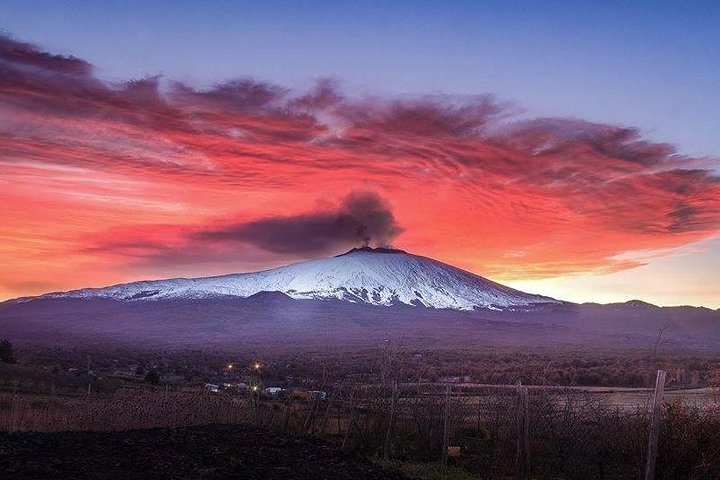 Etna during the winter time