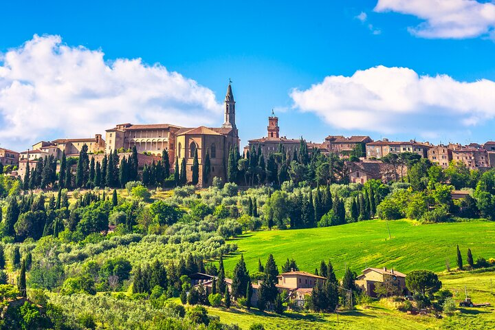 Discover the charm of Tuscany as you stroll through medieval towns savor exquisite wines and indulge in local delicacies amidst picturesque rolling hills and lush vineyards.
