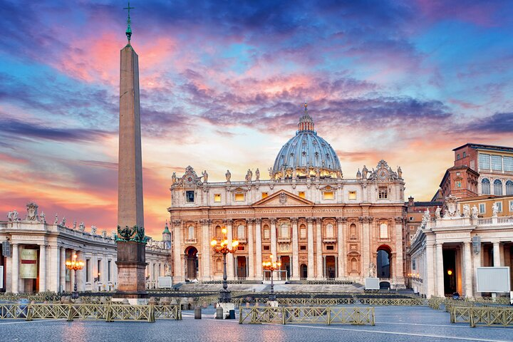 Experience the grandeur of St. Peter’s Basilica at twilight where stunning architecture meets historical significance creating an unforgettable journey through art and faith in the heart of Rome.