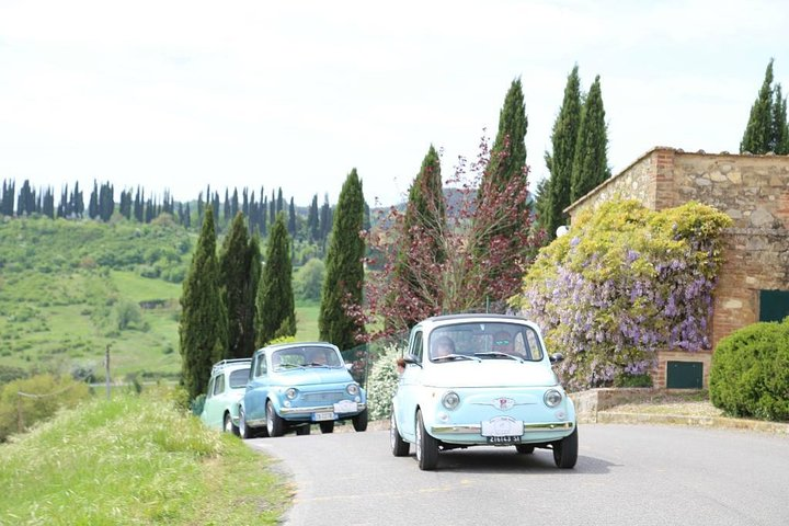 Vintage Fiat 500 Tour from Siena: Tuscan Hills and Winery Lunch - Photo 1 of 18