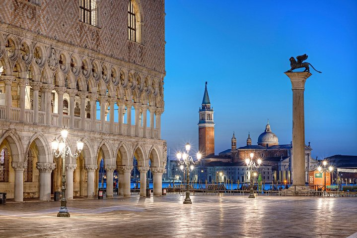 Wander through Venice's iconic landmarks and hidden gems savoring the local cuisine and culture while gliding gracefully along the scenic canals on this unforgettable walking and mini cruise adventure.