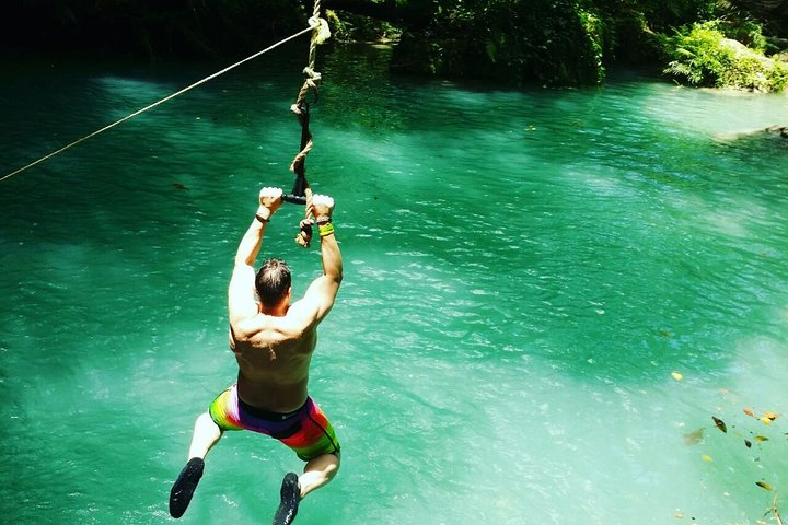 Rope Swing at Blue Hole