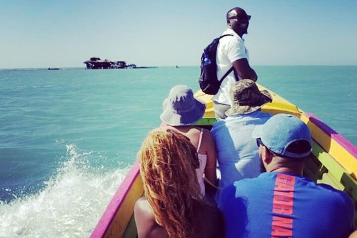 Boat ride to the Pelican Bar