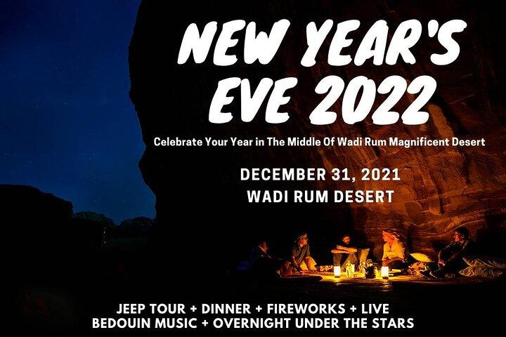 Wadi Rum New Year Eve Party (Jeep Tour + Dinner + Music + Fireworks + Overnight) - Photo 1 of 9