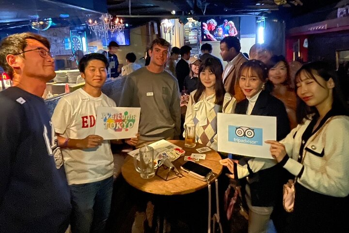 Immerse yourself in friendly interactions and fun games as you enjoy a diverse crowd connecting over drinks. Perfect for solo travelers eager to make new friends in Shibuya.