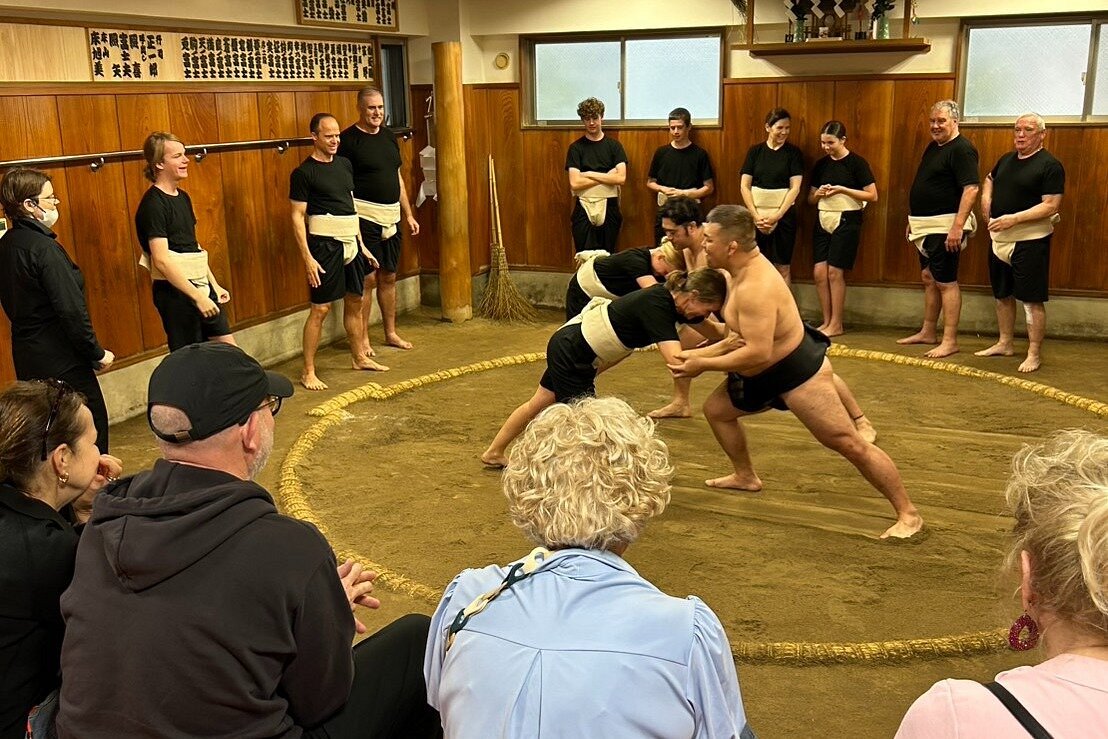[Asahi Fuji Sumo Dojo] Sumo experience in Tokyo: Step into the ring and sumo meal - Photo 1 of 11