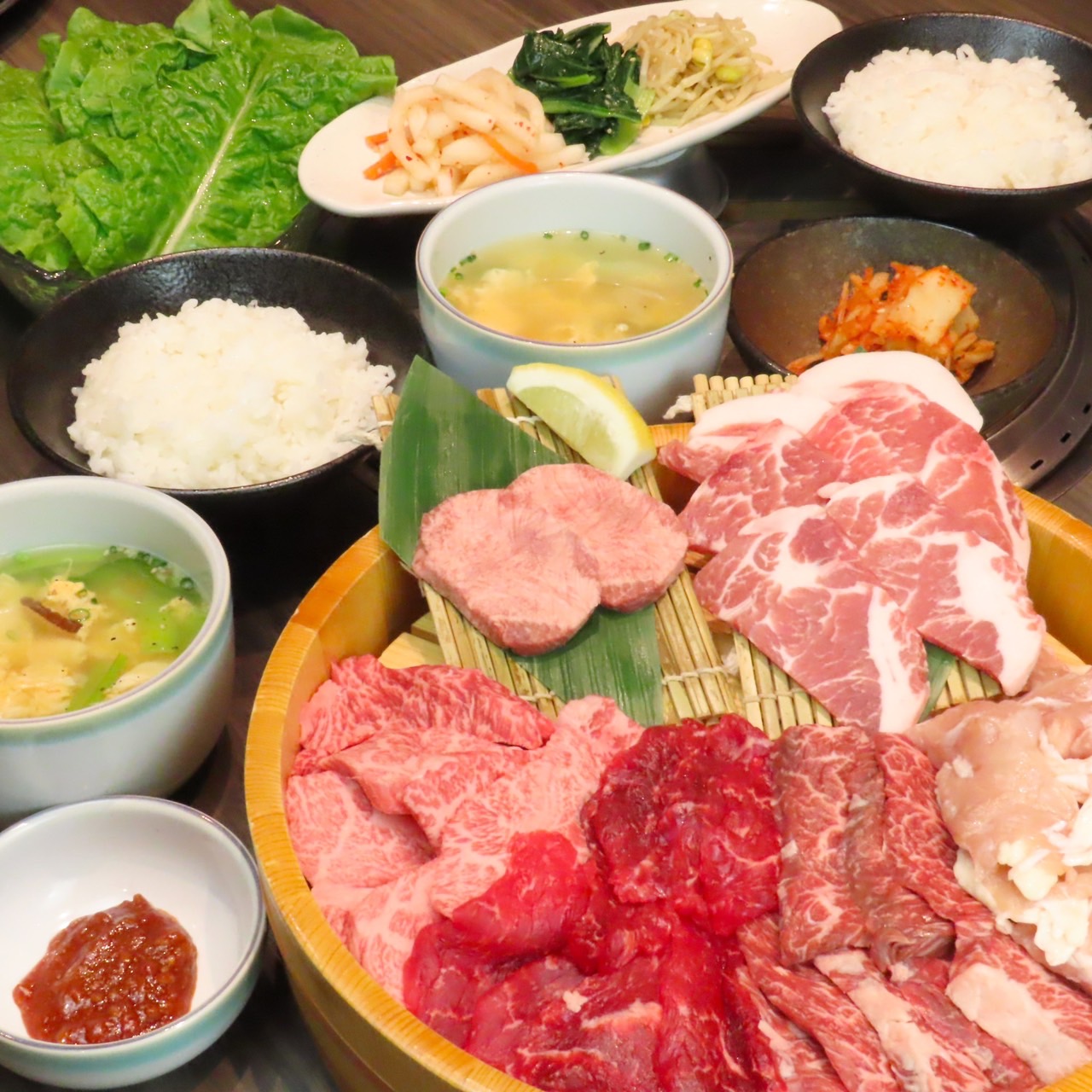 Indulge in a culinary journey at Yakiniku Ueno Taishoen where each carefully selected ingredient transforms into a delightful meal surrounded by stylish decor and serene seating that invites relaxation.