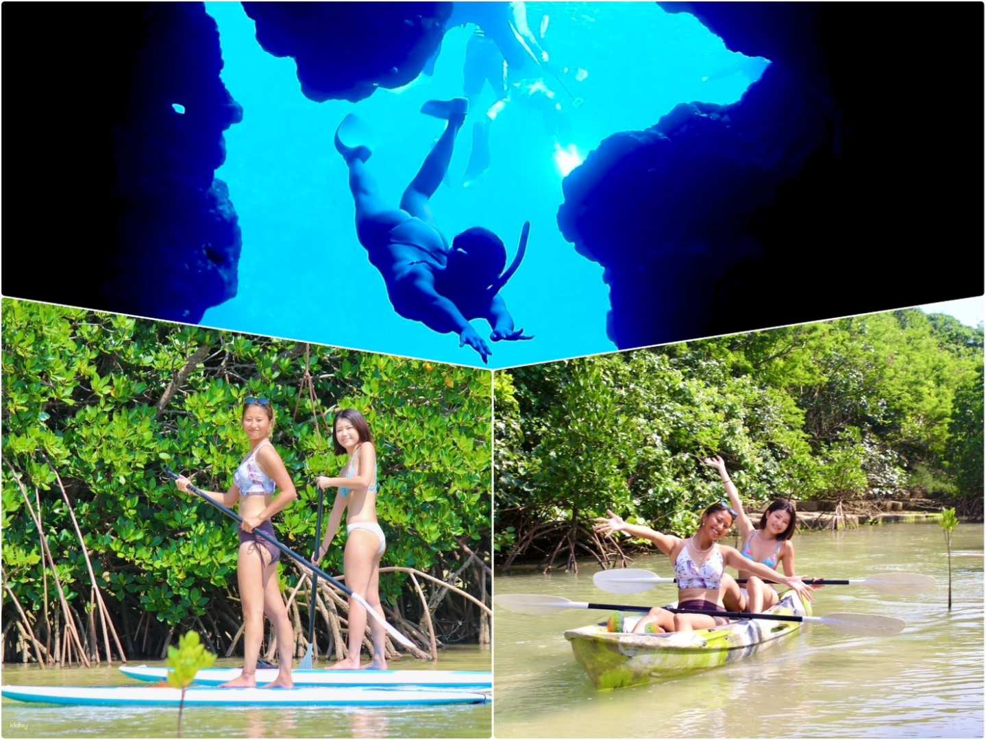 Blue Cave "Sapphire Cave" Exploration & Snorkeling + Sea Mangrove SUP / Canoe 1-Day Tour Reservation Photo Data / Free Equipment (Okinawa Miyakojima Irabujima) - Photo 1 of 9