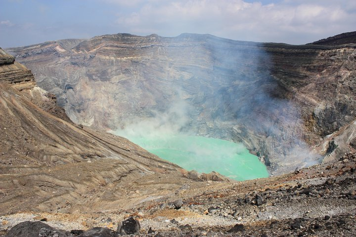 Explore the stunning vistas of Mt. Aso an active volcano with a striking crater lake. Experience breathtaking landscapes and the beauty of nature in the heart of Kyushu.