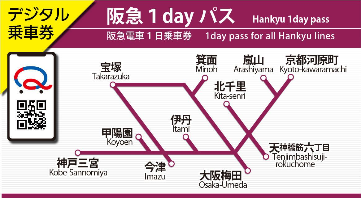 [Digital Ticket] Hankyu 1-Day Pass 2025 - Photo 1 of 6