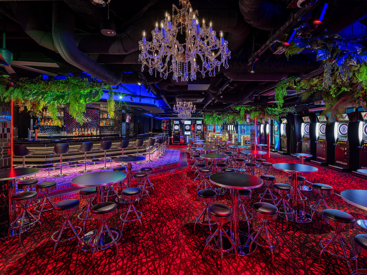 Experience the lively ambiance of Tokyo's nightlife at Dining Darts Bar Bee. With unlimited drinks and darts it’s the perfect spot for fun and socializing in Shinjuku Kabukicho.