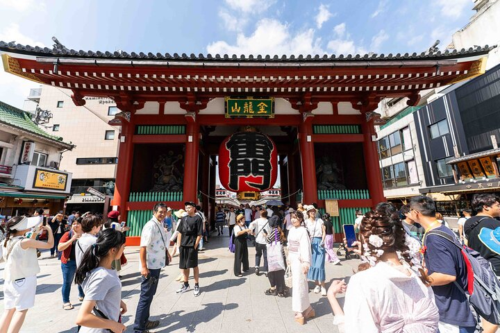 Explore the iconic Sensoji Temple where traditional architecture meets lively street scenes. Discover hidden gems and indulge in local flavors while immersing yourself in Asakusa's rich history.