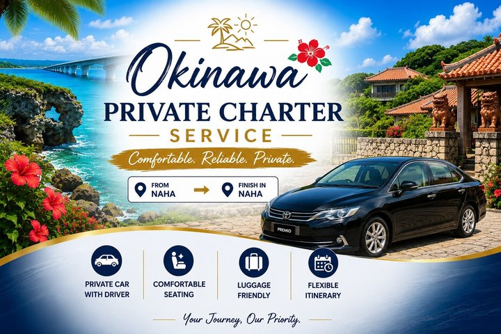 Okinawa Private Sedan Car Charter with Driver & Hotel Pickup - Photo 1 of 6