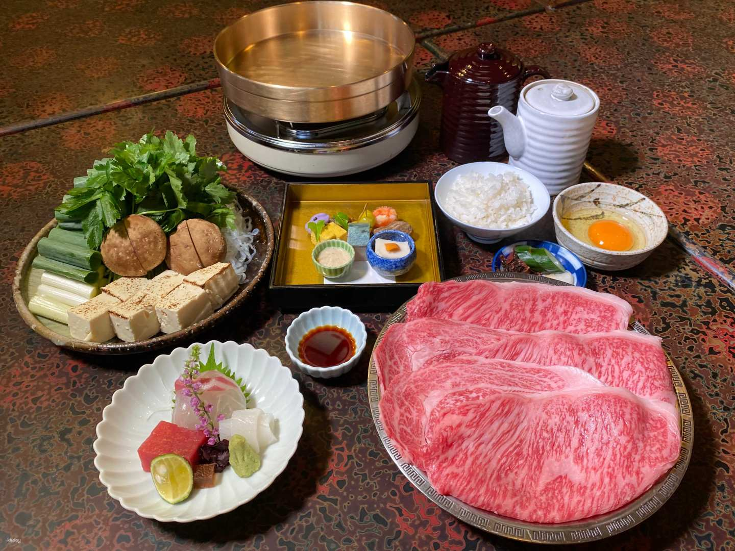 Savor the centuries-old tradition of sukiyaki at Harijyu Dotombori Grill where premium Japanese Wagyu black beef and authentic flavors await in a historic setting. Experience Osaka's culinary heritage!