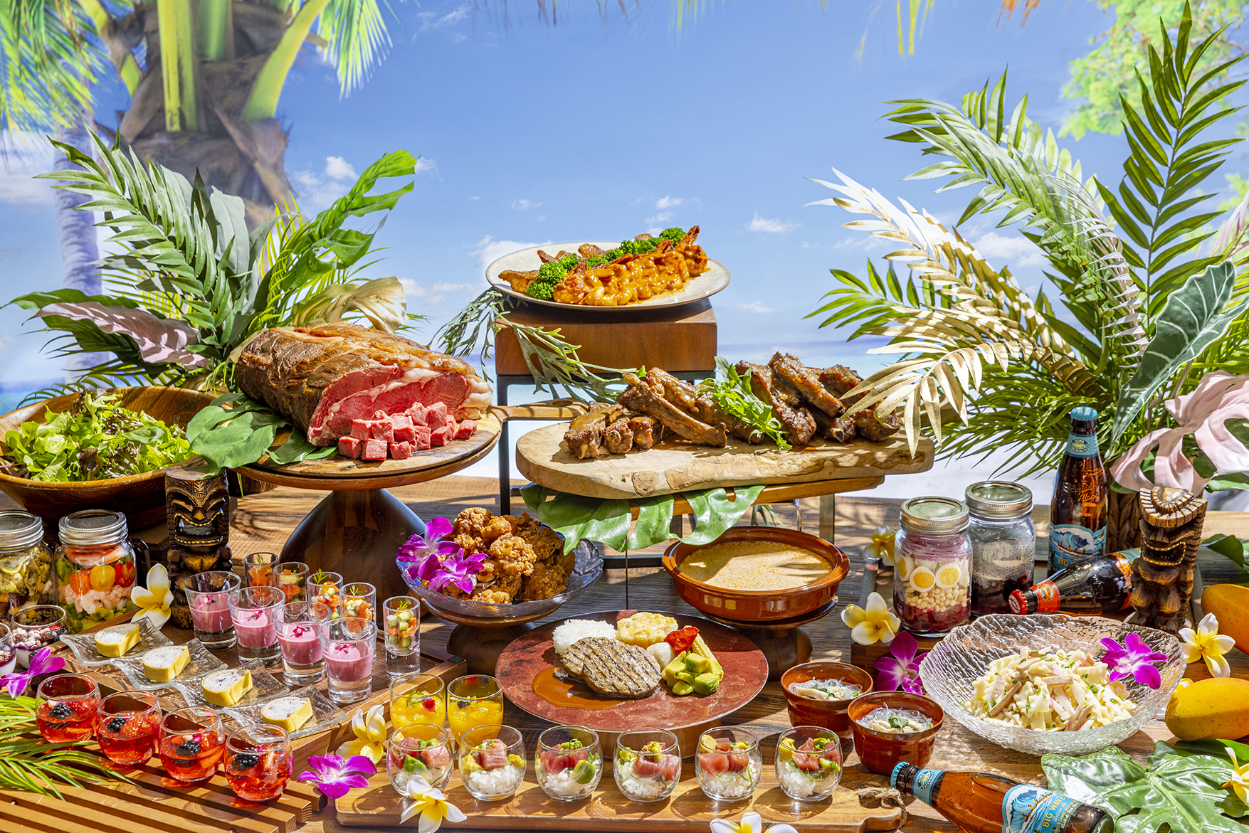 Indulge in an all-day dining experience at Seascape surrounded by stunning views of Tokyo Bay showcasing a delightful array of fresh beautiful and healthy dishes crafted for your enjoyment.