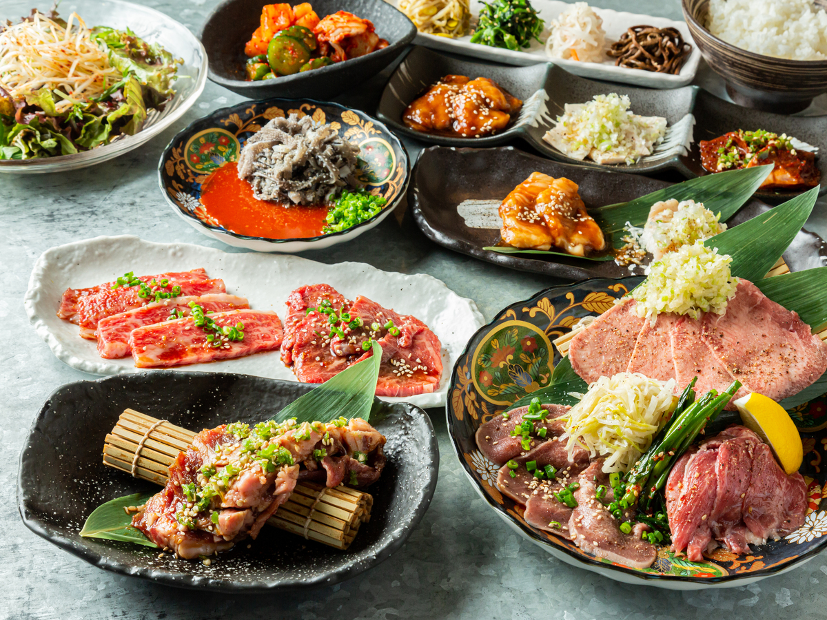 Indulge in the rich flavors of Osaka with a diverse selection of fresh hormone and lean meats including the signature Harami Baka and melt-in-your-mouth steak perfect for culinary explorers.