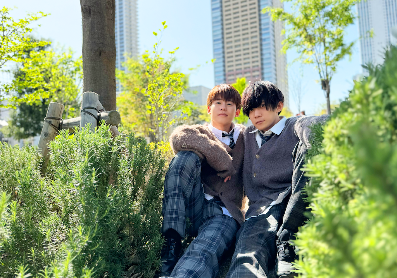 Immerse yourself in the charming world of Ikebukuro's BL culture where fellow fans gather and connections blossom amidst lush greenery and Tokyo's iconic skyline. Enjoy exclusive experiences and special perks!