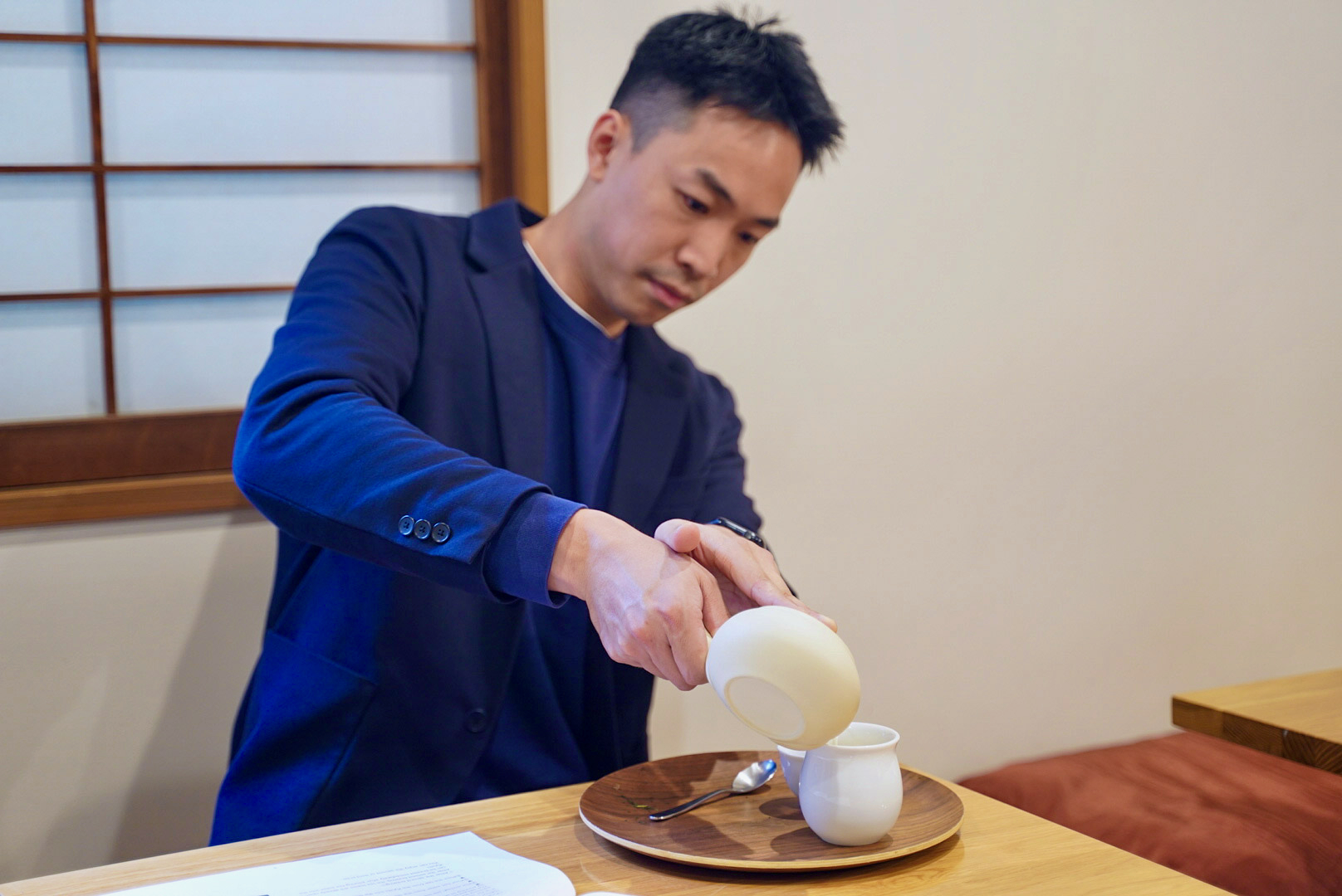 Experience the art of Japanese tea with a skilled master in a historic ryokan where the tradition of tea-making meets delightful flavors in a serene setting.