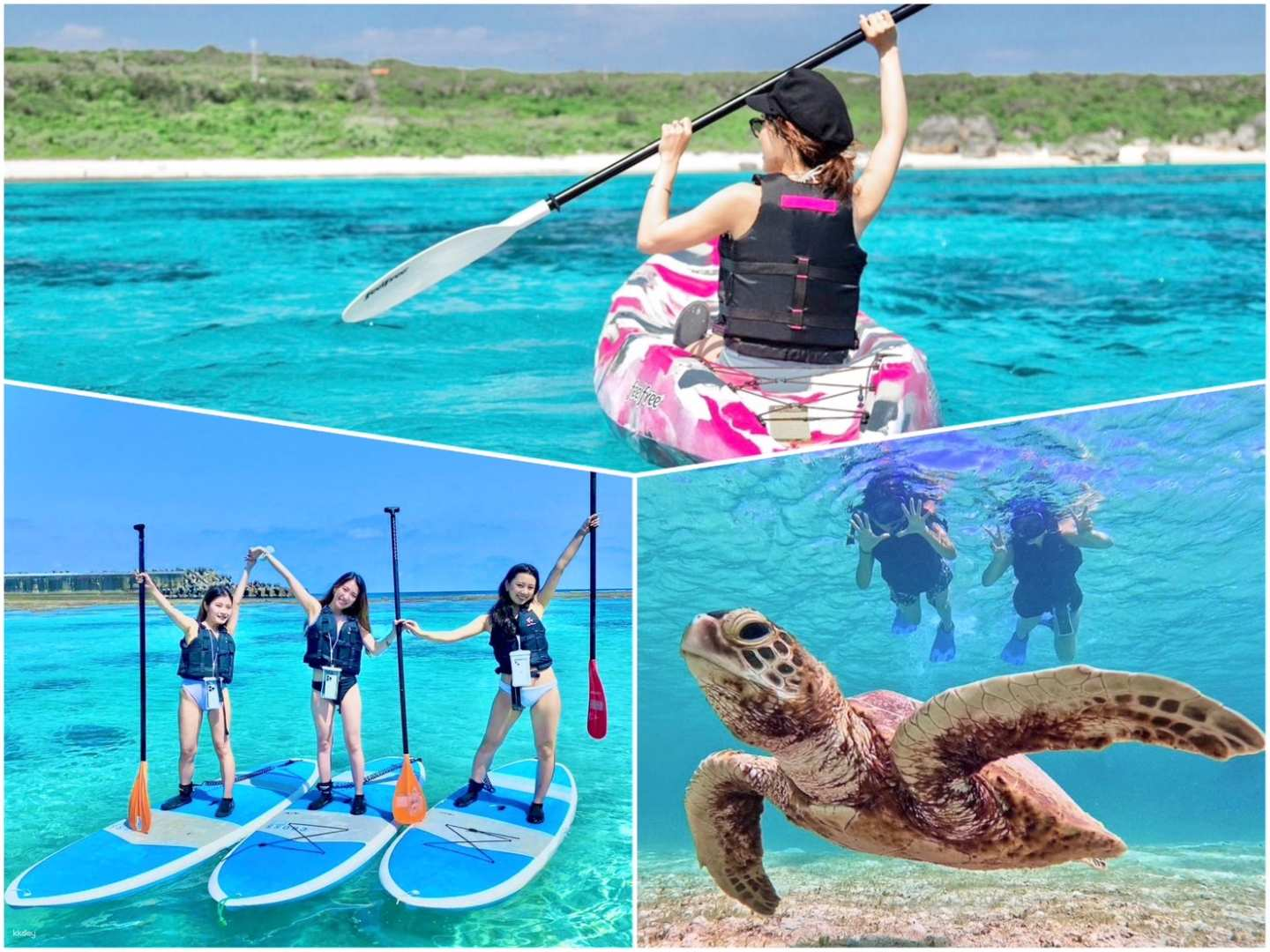 SUP or canoeing experience at a spectacular beach + snorkeling Enjoy a day in the emerald blue sea Free photo data (Miyakojima, Okinawa) - Photo 1 of 10