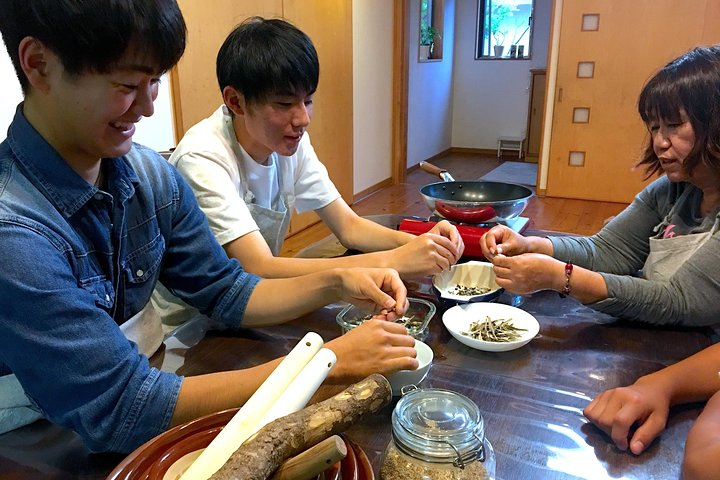 Experience the joy of making cold soup and chicken Nanban with locals embracing the traditional culinary techniques of Miyazaki while creating memorable connections over delightful flavors.
