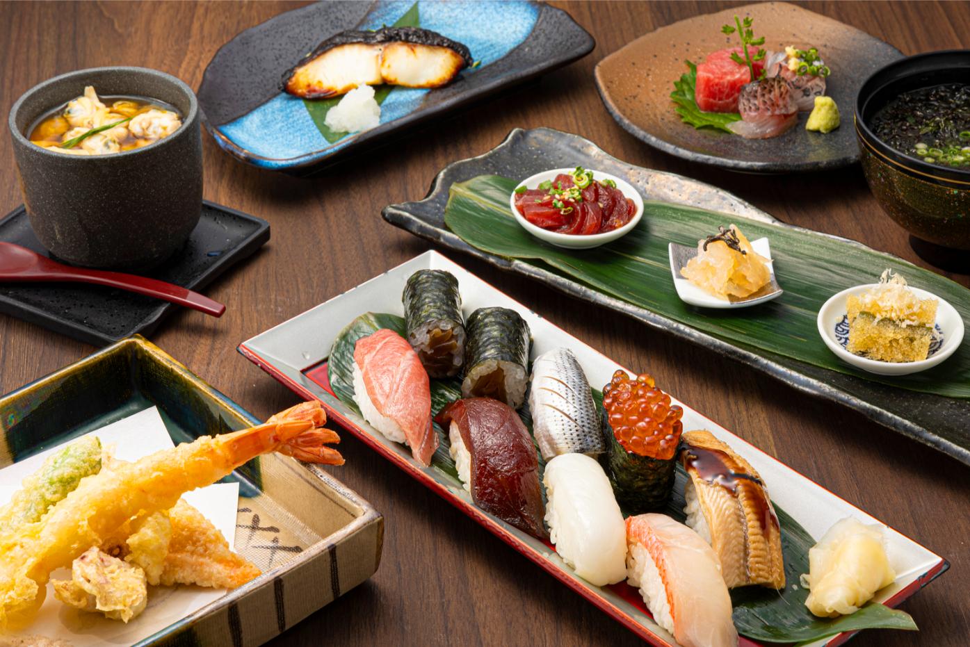 Savor the essence of Tokyo with Omakase sushi featuring seasonal delights and premium bluefin tuna—perfect for culinary explorers at Odaiba's iconic Aqua City.