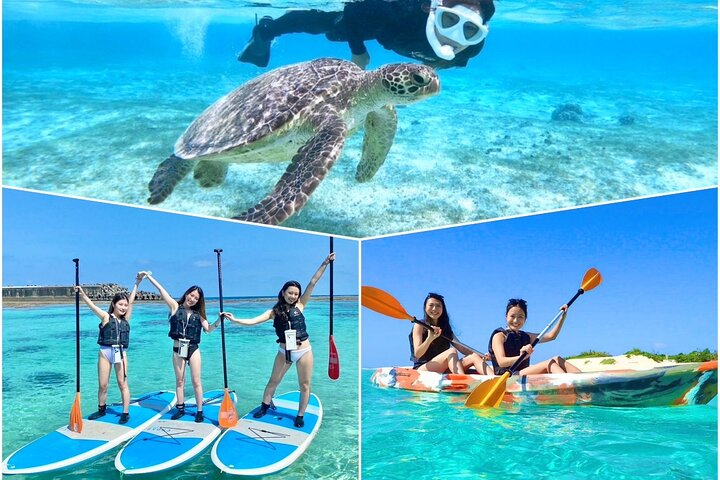 Okinawa Miyakojima Half Day SUPor Canoe & Sea Turtle Snorkeling (Half Day Set) - Photo 1 of 12