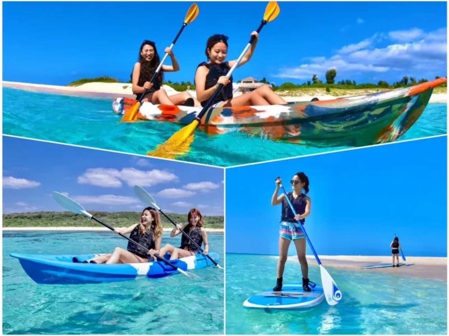 Book a SUP or canoe experience in the much talked about "Miyako Blue" ocean. Early morning/morning/afternoon departure. Free photo data (Miyakojima, Okinawa) - Photo 1 of 10