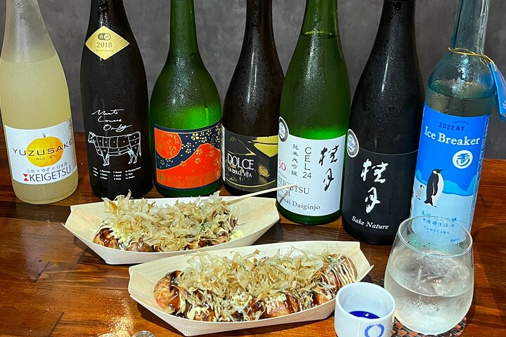 Osaka Sake Tasting & Takoyaki Cooking Experience - Photo 1 of 18