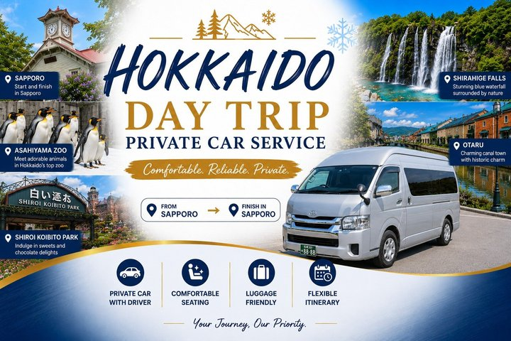 Hokkaido Private Car Service - Toyota Hiace with Driver - Photo 1 of 14