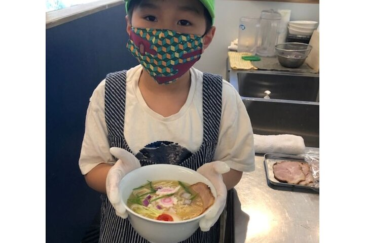 Experience the joy of making your own ramen in Osaka complete with your chosen flavors and toppings. Savor the delicious creation crafted by your own hands.