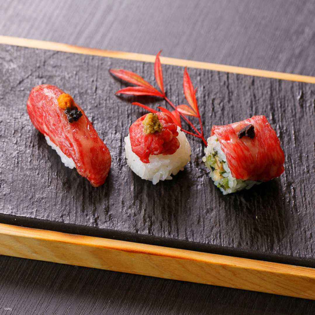 Indulge in a unique dining experience savoring expertly crafted Wagyu beef tongue sushi in a private setting designed for memorable gatherings whether it’s a celebration or a corporate event.