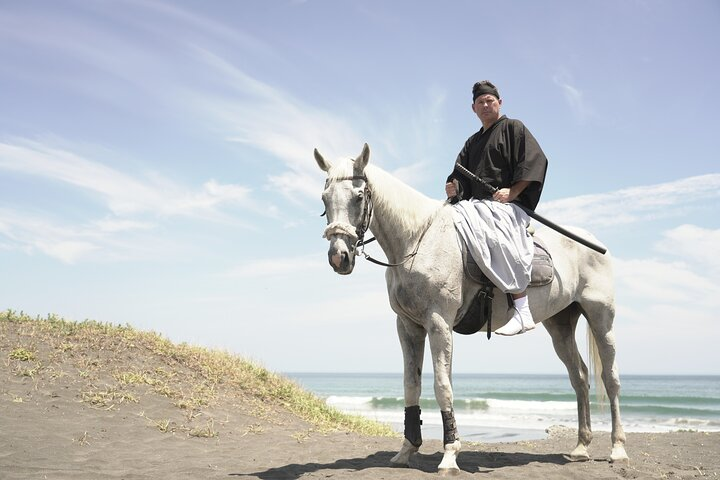 Capture timeless moments as you embody a samurai or ninja against stunning coastal backdrops complete with horse riding options creating unique and memorable travel experiences in Ichinomiya Tokyo.