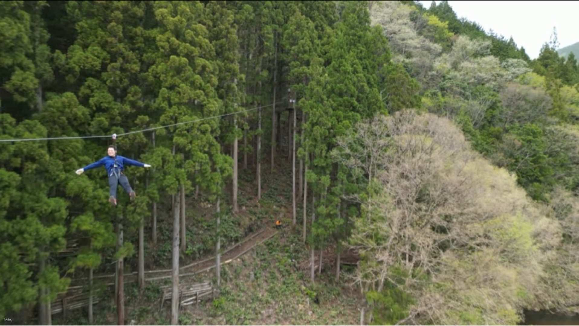 The biggest attraction is the 170m long zip slide! Experience forest play in the countryside of Shimane [Forest Adventure Tatara no Sato] - Photo 1 of 6
