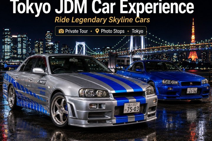 Tokyo Drift Night Tour: Private R34 GT-R JDM Daikoku Car Meet - Photo 1 of 25