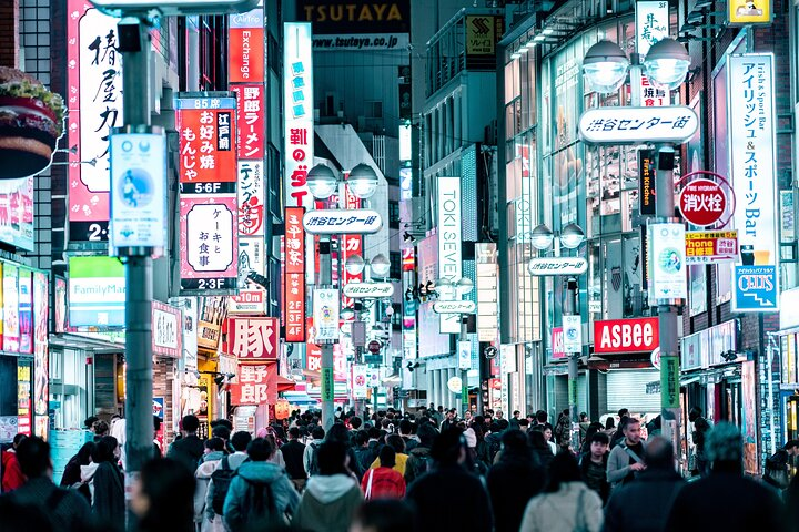 Experience the bustling energy of Tokyo's streets filled with neon lights and diverse cultures perfect for immersing yourself in the city's unique charm during a personalized full-day tour.