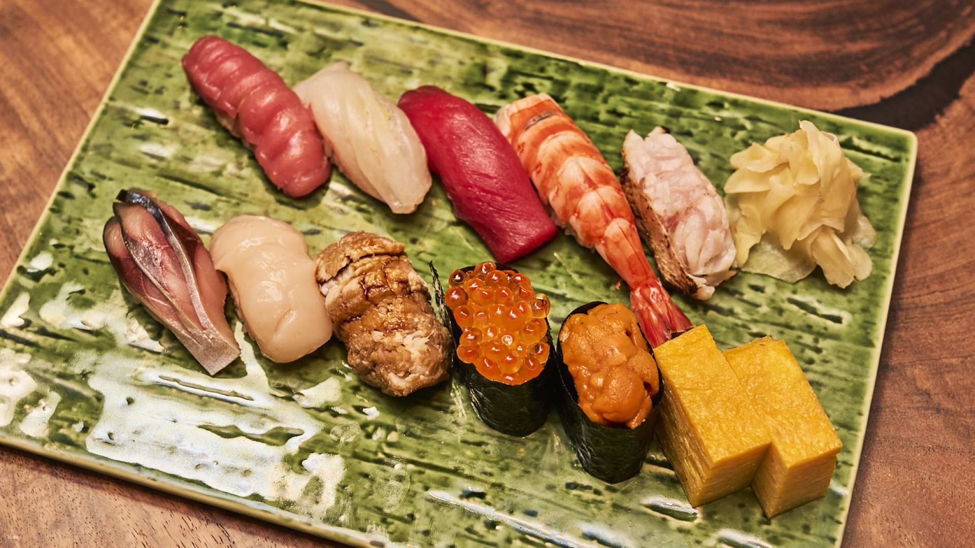 Savor an exquisite selection of sushi showcasing fresh premium ingredients and innovative dishes at Toranomon Lucky offering a delightful blend of tradition and modern Japanese cuisine.