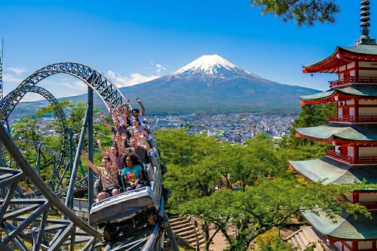 From Tokyo : Mount Fuji, Oishi Park & Kawagoe & Fuji-Q Highland in