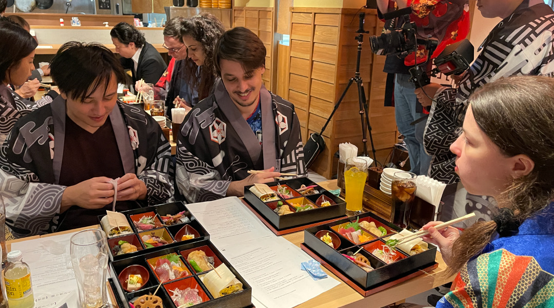Savor traditional Japanese cuisine while dressed in cultural attire creating lasting memories in the heart of Tokyo's anime scene. Experience dishes that transport you deeper into Japanese pop culture.