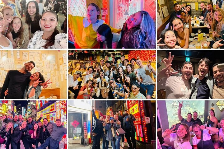 Discover local Izakayas filled with laughter delicious drinks and mouth-watering food. Connect with fellow travelers and immerse yourself in the true essence of Shinjuku nightlife. Unforgettable memories await!