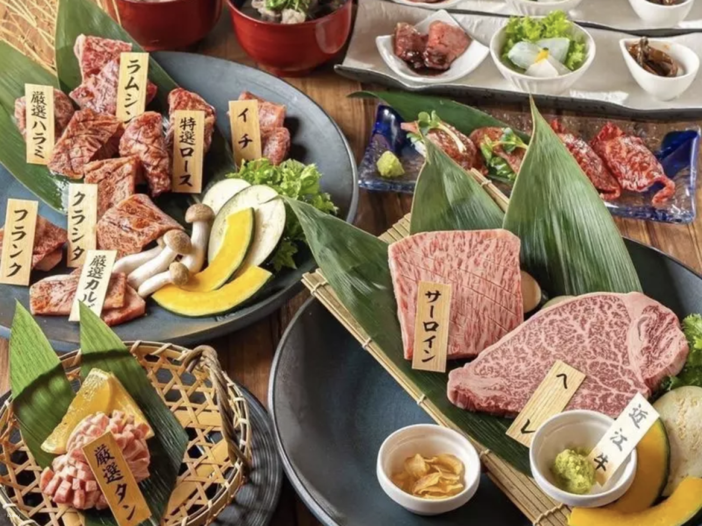 Indulge in the rich flavors of Kobe and Omi beef expertly grilled to perfection while enjoying the refined presentations of authentic Japanese yakiniku at Wabi Sabi in Osaka.