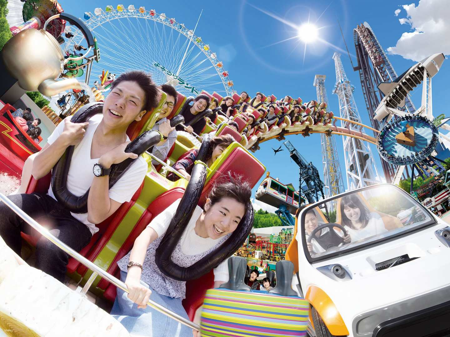 Experience the excitement of Yomiuriland Amusement Park where laughter fills the air and every ride offers a chance for unforgettable memories with friends and family throughout the year.