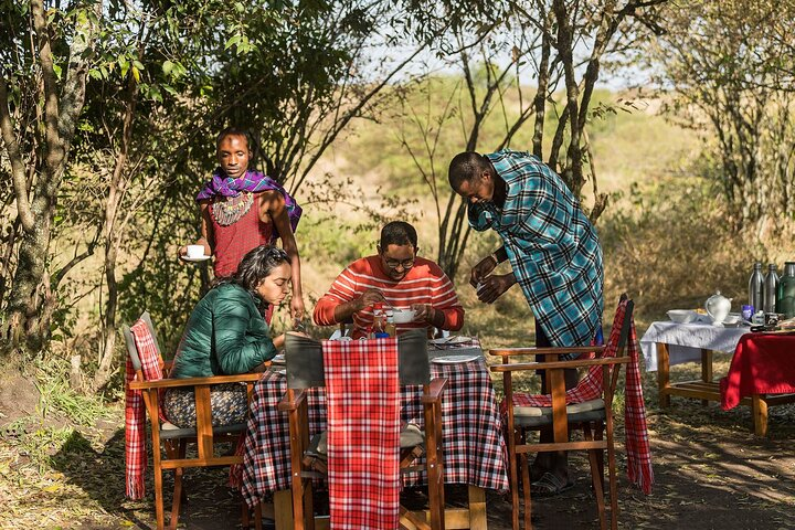 Bush Meal at Mara - Wild Voyager