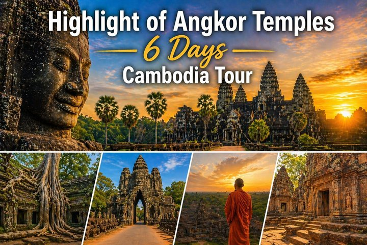 Highlight of Angkor Temples 6 Days Cambodia Tour - Photo 1 of 25