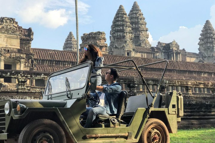 Private Guided Angkor Wat Vintage Jeep Experience - Photo 1 of 16