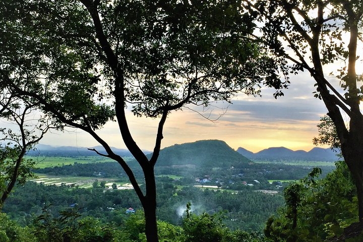 the sunset views on the hilltop