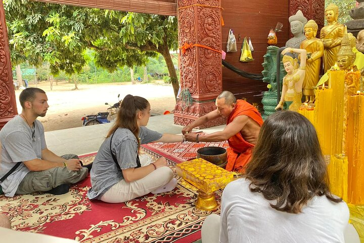 Buddhist Monastery with Monks Water Blessing - Photo 1 of 7