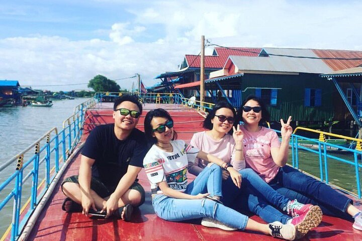 Capture unforgettable moments with friends as you explore the unique lifestyle of Kampong Phluk surrounded by stilted homes and scenic waterways on your floating village adventure.