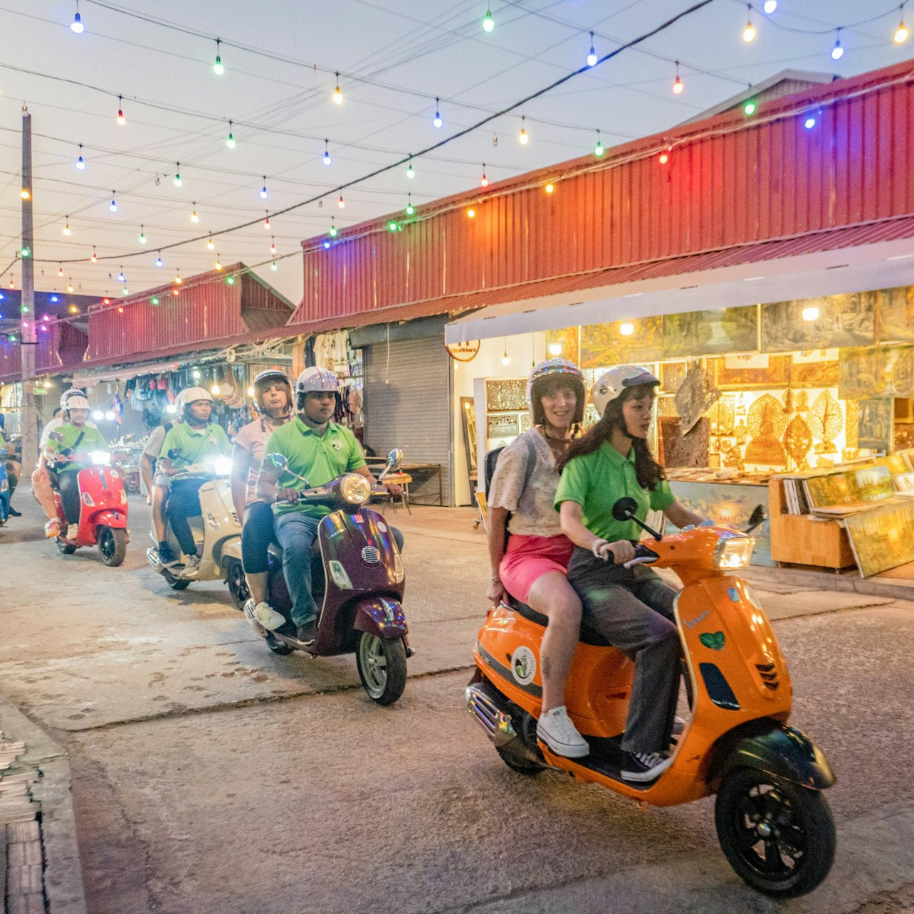 Phnom Penh: Guided Evening Vespa Food Tour + Transfer - Photo 1 of 10