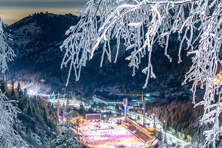 Ice skating on the world's most famous ice skating rink in Medeu - Photo 1 of 15