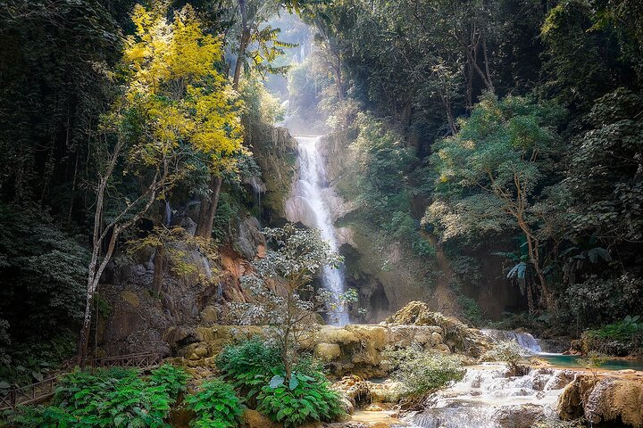 Kuang Si Waterfall Insights Jungle Trek and Hill Tribes - Photo 1 of 8